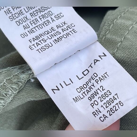 NILI LOTAN Cropped Military Pant in Camo size 4 - Picture 15 of 17